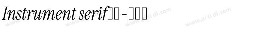 Instrument serif粗体字体转换 Instrument serif粗体字体转换